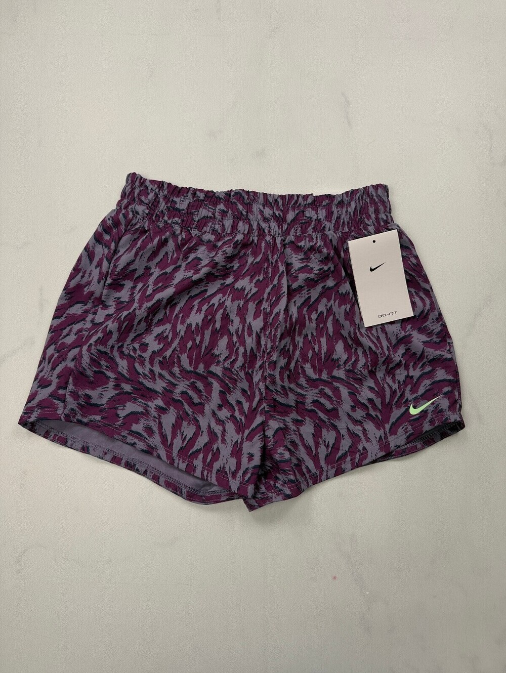 Nike Dri-Fit Athletic Shorts Purple Modern Sporty - Girls M NWT